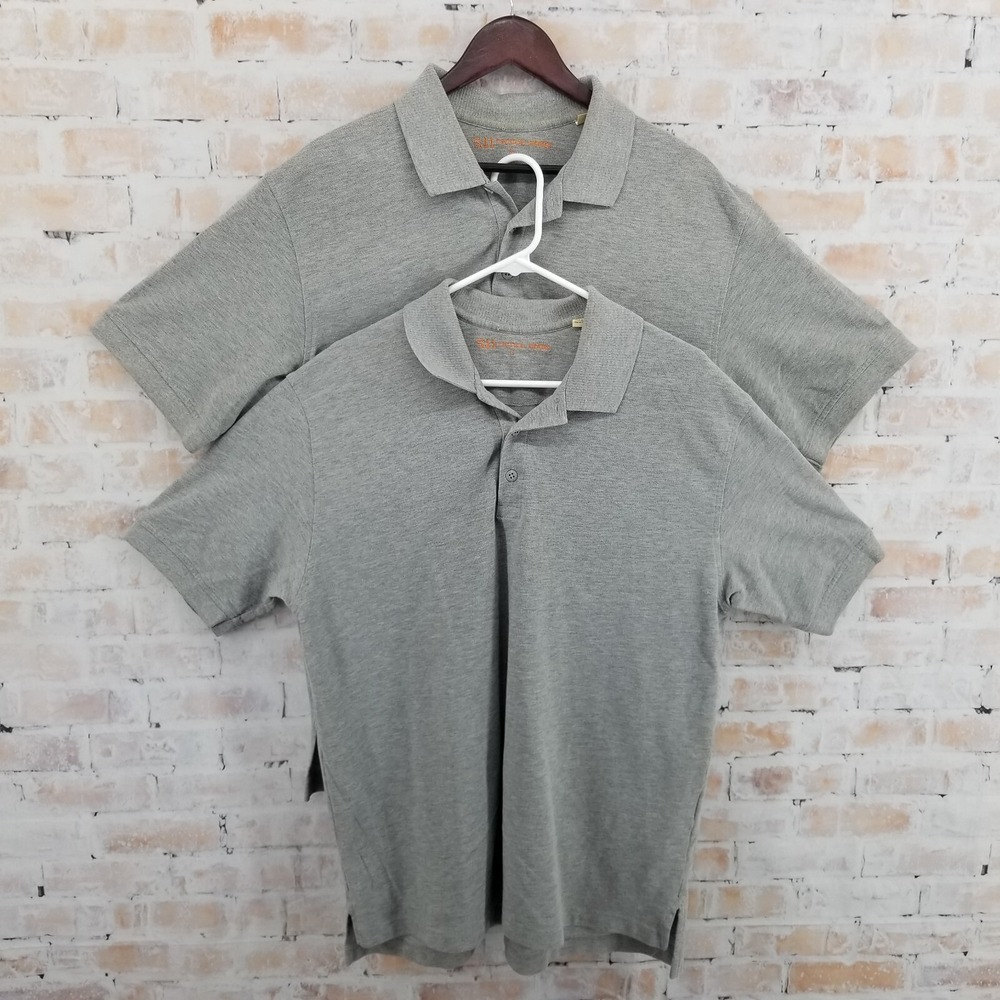 5.11 Tactical 41060 Performance Professional Polo Shirt Gray Size Large Lot of 2